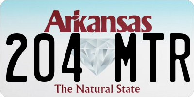 AR license plate 204MTR