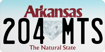 AR license plate 204MTS