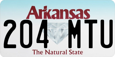 AR license plate 204MTU