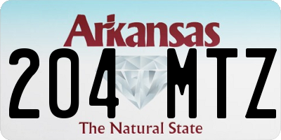 AR license plate 204MTZ