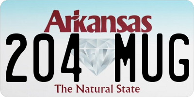 AR license plate 204MUG