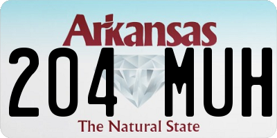 AR license plate 204MUH