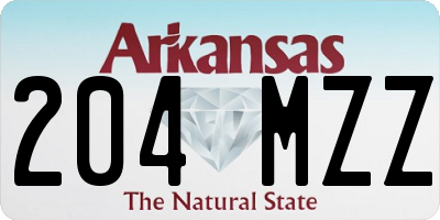AR license plate 204MZZ