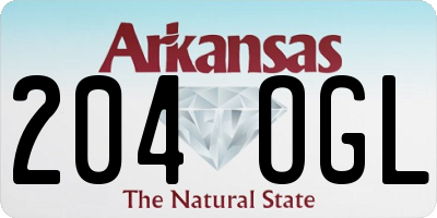 AR license plate 204OGL