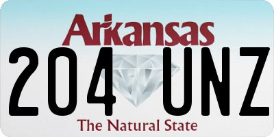 AR license plate 204UNZ