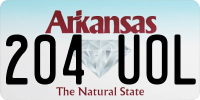AR license plate 204UOL
