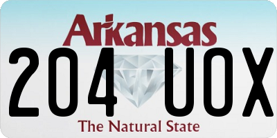 AR license plate 204UOX