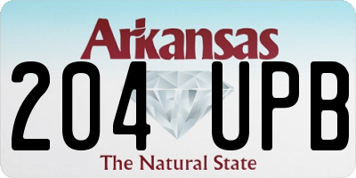AR license plate 204UPB
