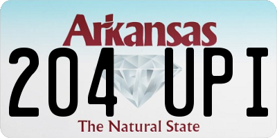 AR license plate 204UPI