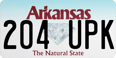 AR license plate 204UPK