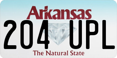 AR license plate 204UPL