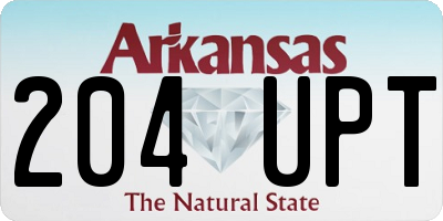 AR license plate 204UPT