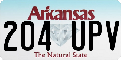 AR license plate 204UPV