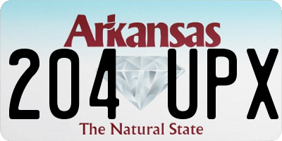 AR license plate 204UPX