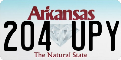 AR license plate 204UPY