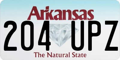 AR license plate 204UPZ
