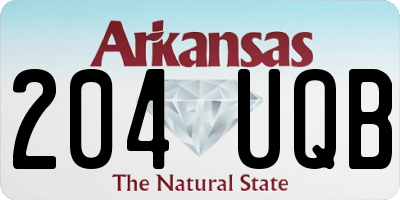 AR license plate 204UQB