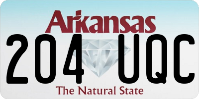 AR license plate 204UQC