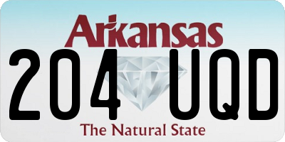 AR license plate 204UQD