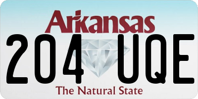 AR license plate 204UQE