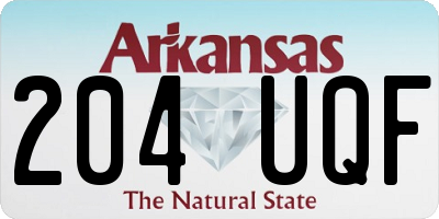 AR license plate 204UQF