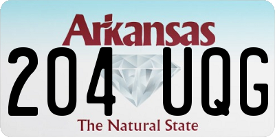 AR license plate 204UQG