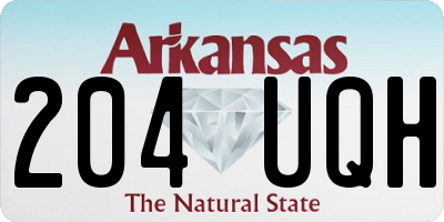 AR license plate 204UQH