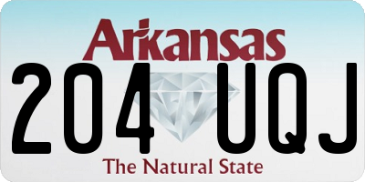 AR license plate 204UQJ