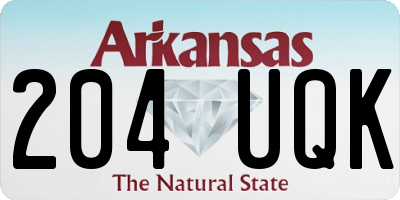 AR license plate 204UQK