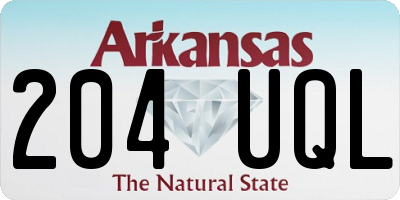 AR license plate 204UQL