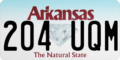 AR license plate 204UQM