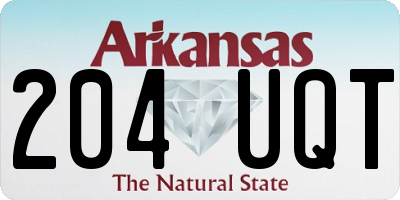 AR license plate 204UQT