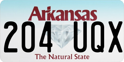 AR license plate 204UQX