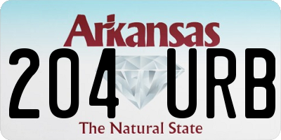 AR license plate 204URB