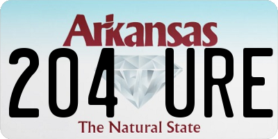 AR license plate 204URE
