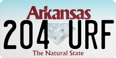 AR license plate 204URF