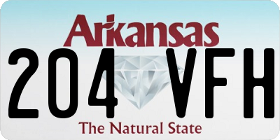 AR license plate 204VFH