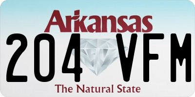 AR license plate 204VFM