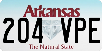 AR license plate 204VPE