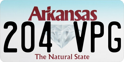 AR license plate 204VPG