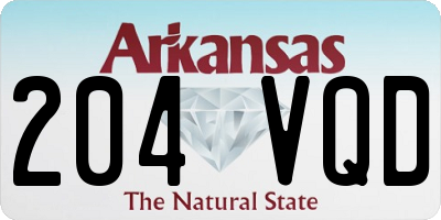 AR license plate 204VQD