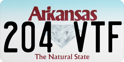 AR license plate 204VTF