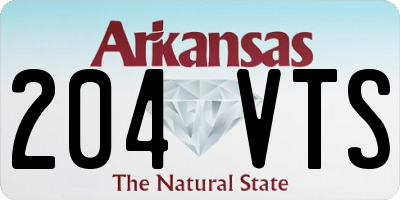 AR license plate 204VTS