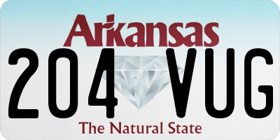 AR license plate 204VUG