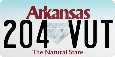 AR license plate 204VUT