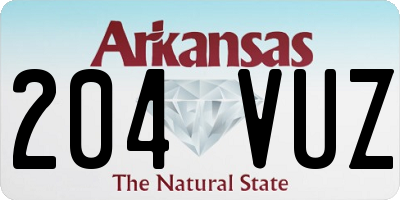 AR license plate 204VUZ
