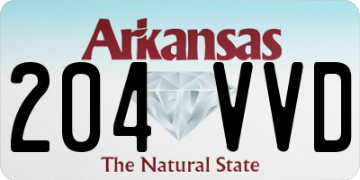 AR license plate 204VVD
