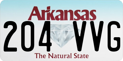 AR license plate 204VVG
