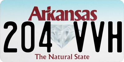AR license plate 204VVH