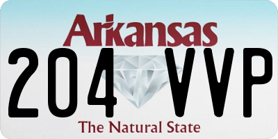 AR license plate 204VVP